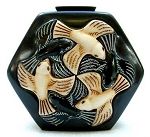 Black Marble Bird Perfume Bottle